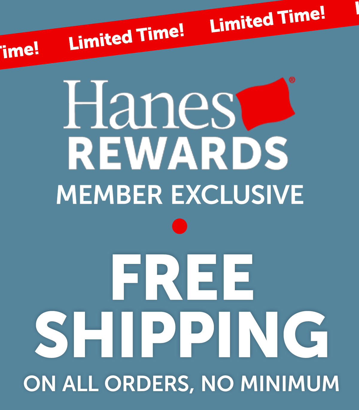 Free Shipping With Hanes Rewards