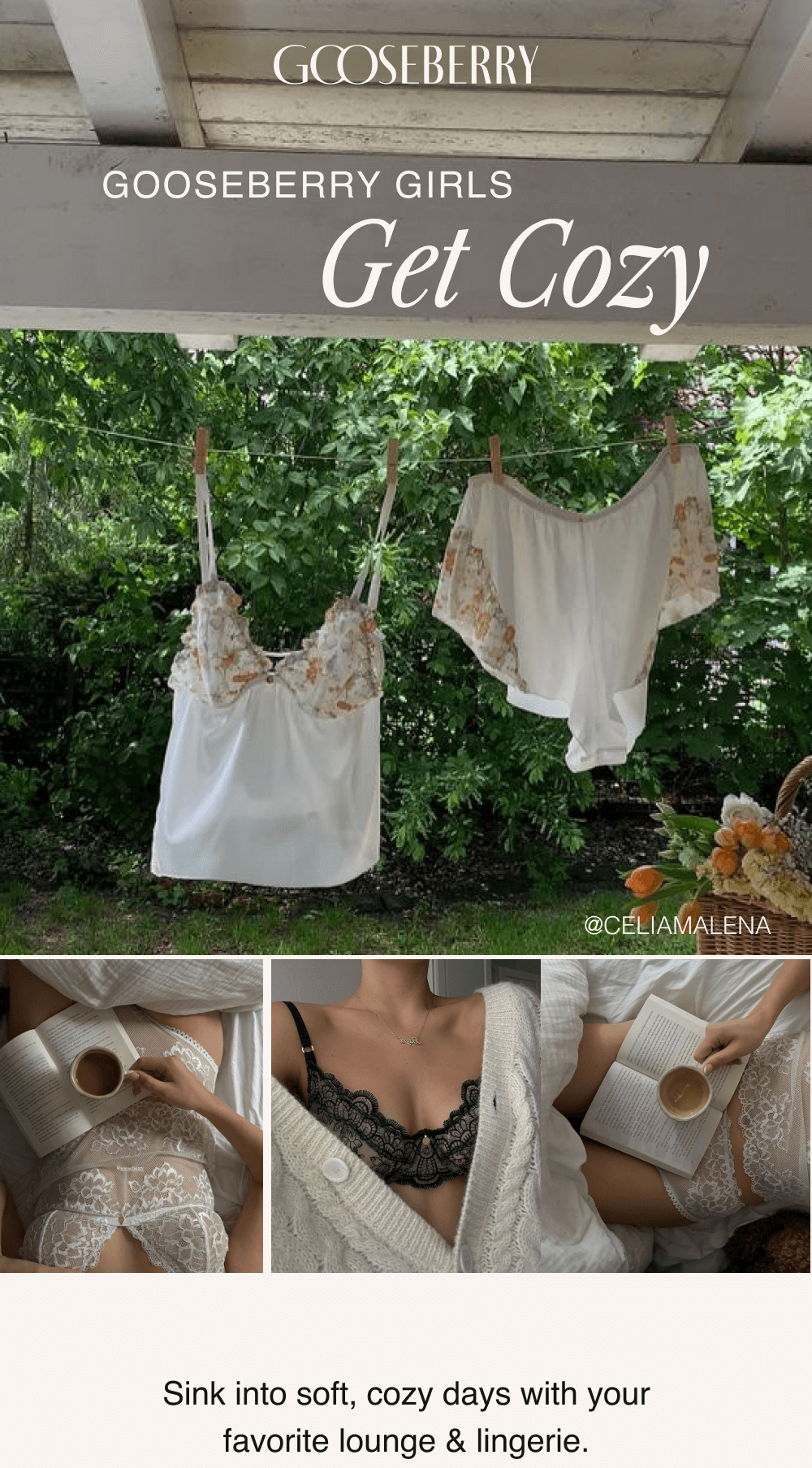 Sink into soft, cozy days with your favorites lounge & lingerie
