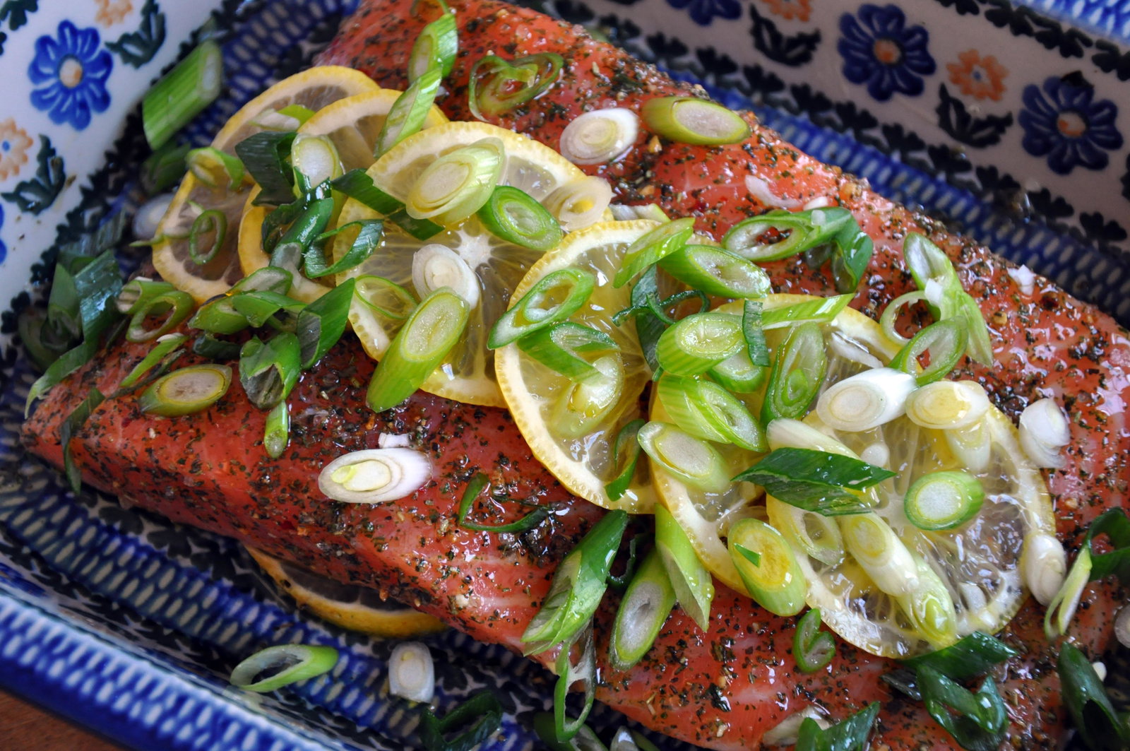 Slow roasted Loch Duart Salmon recipe