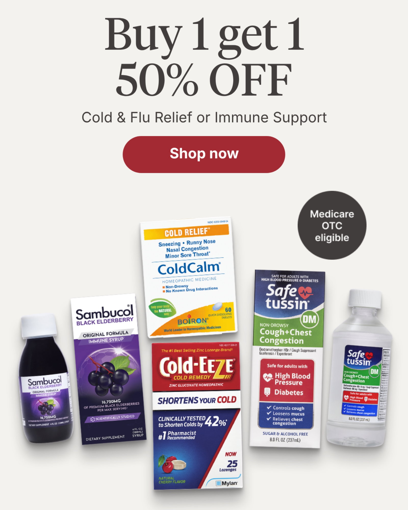 Cold & Flu Relief or Immune Support