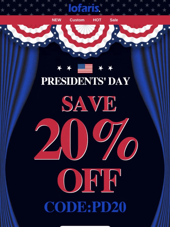 Lofaris: Save 20% & Celebrate: Presidents' Day Backdrop Sale | Milled