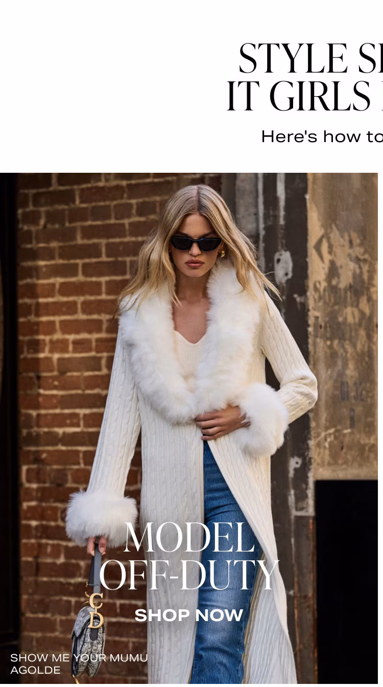 Style Spotter! It Girls In Aspen: Model Off-Duty. Shop Now.