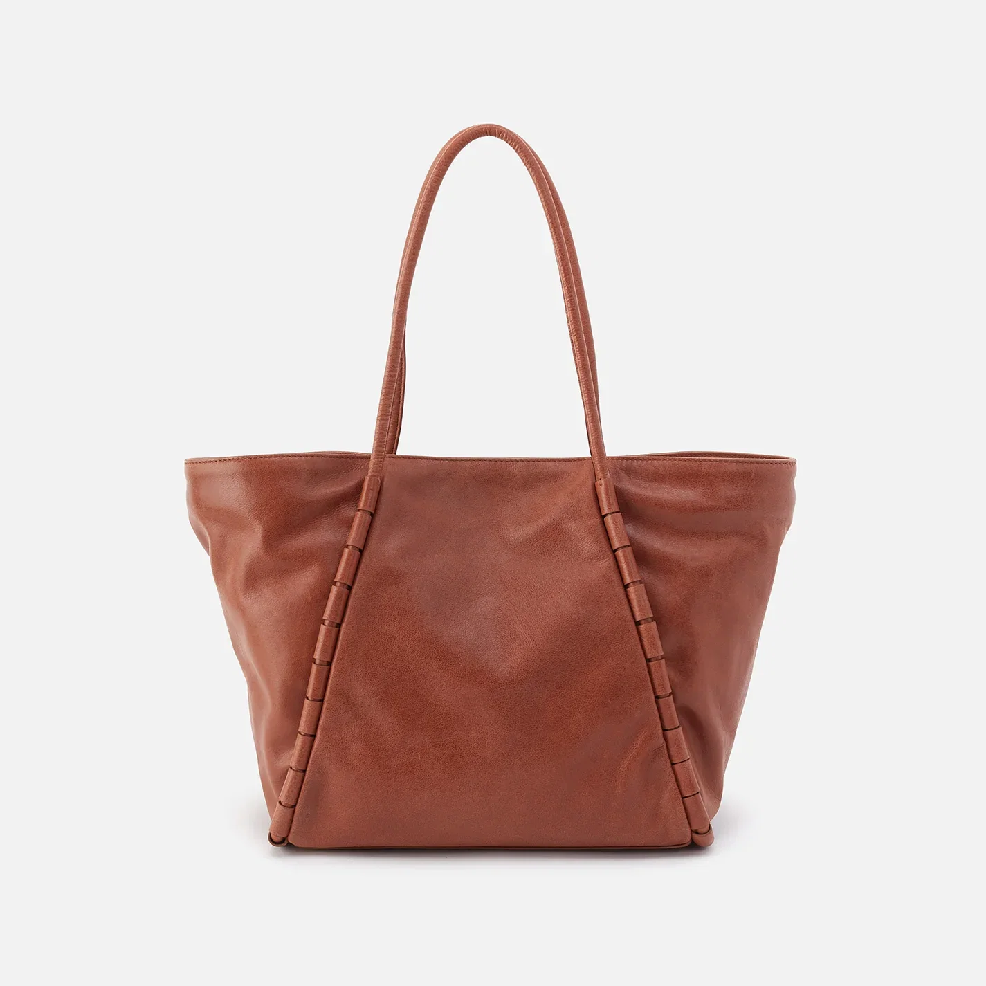 Image of Phoebe Tote In Smooth Leather - Saddle