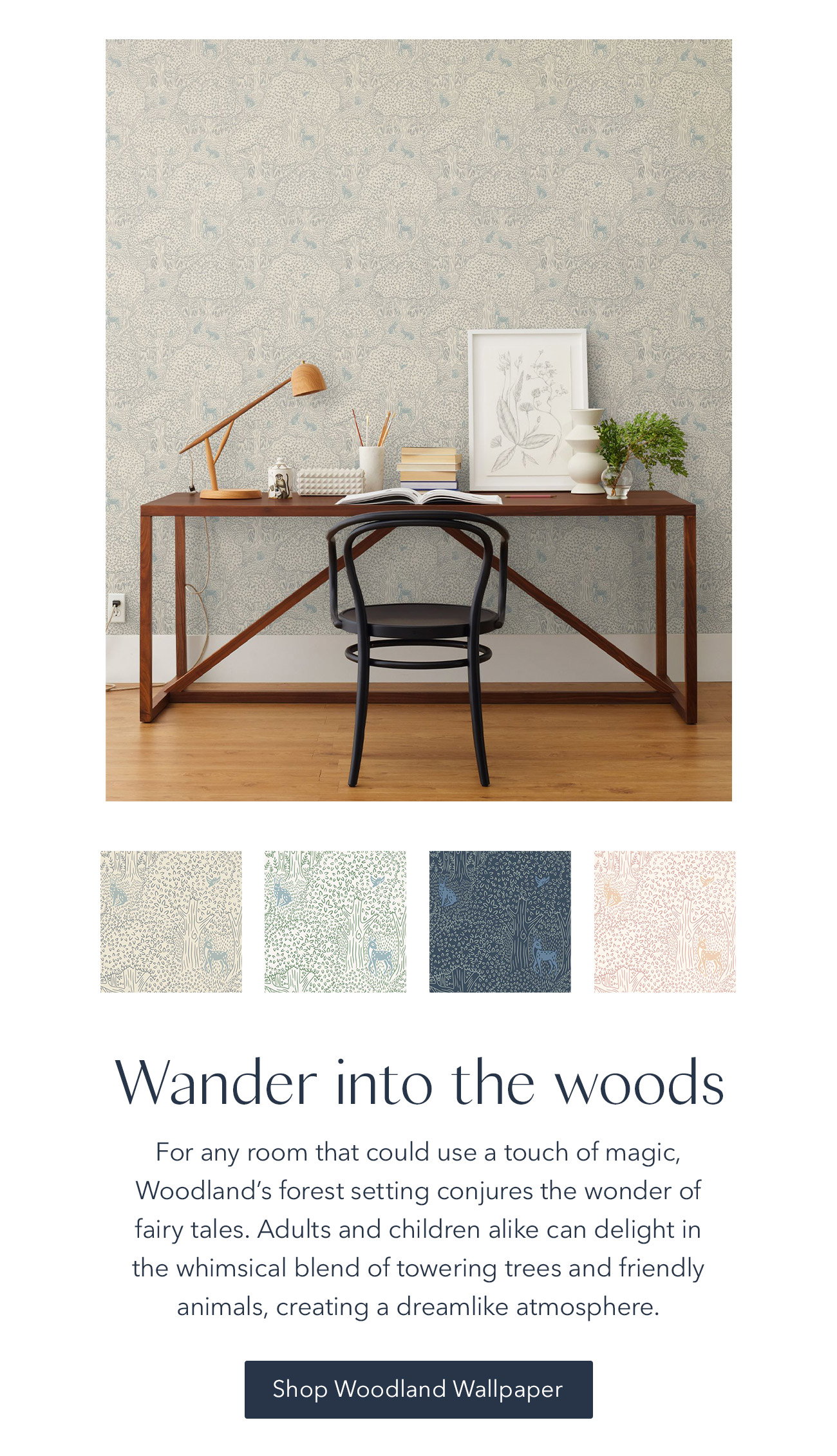Woodland Wallpaper | Robin Pieterse | Hygge & West