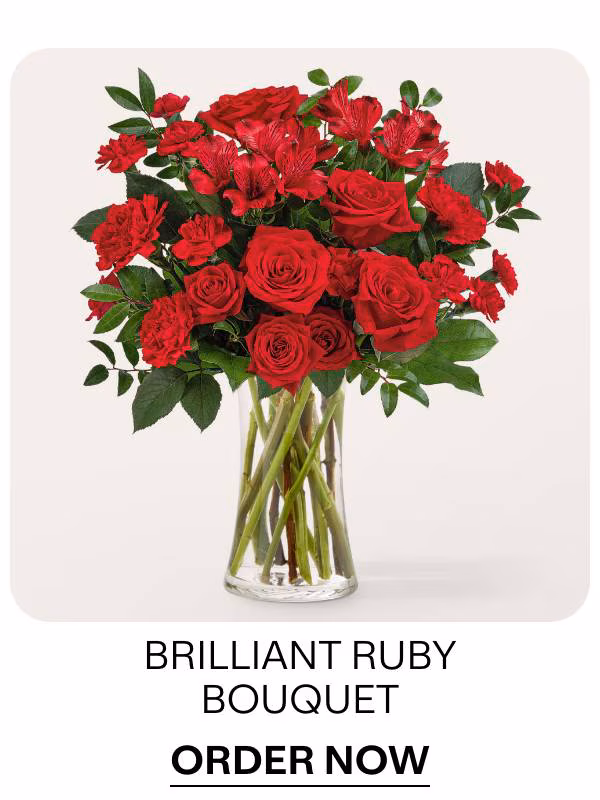 Brilliant Ruby Bouquet - Order Now »