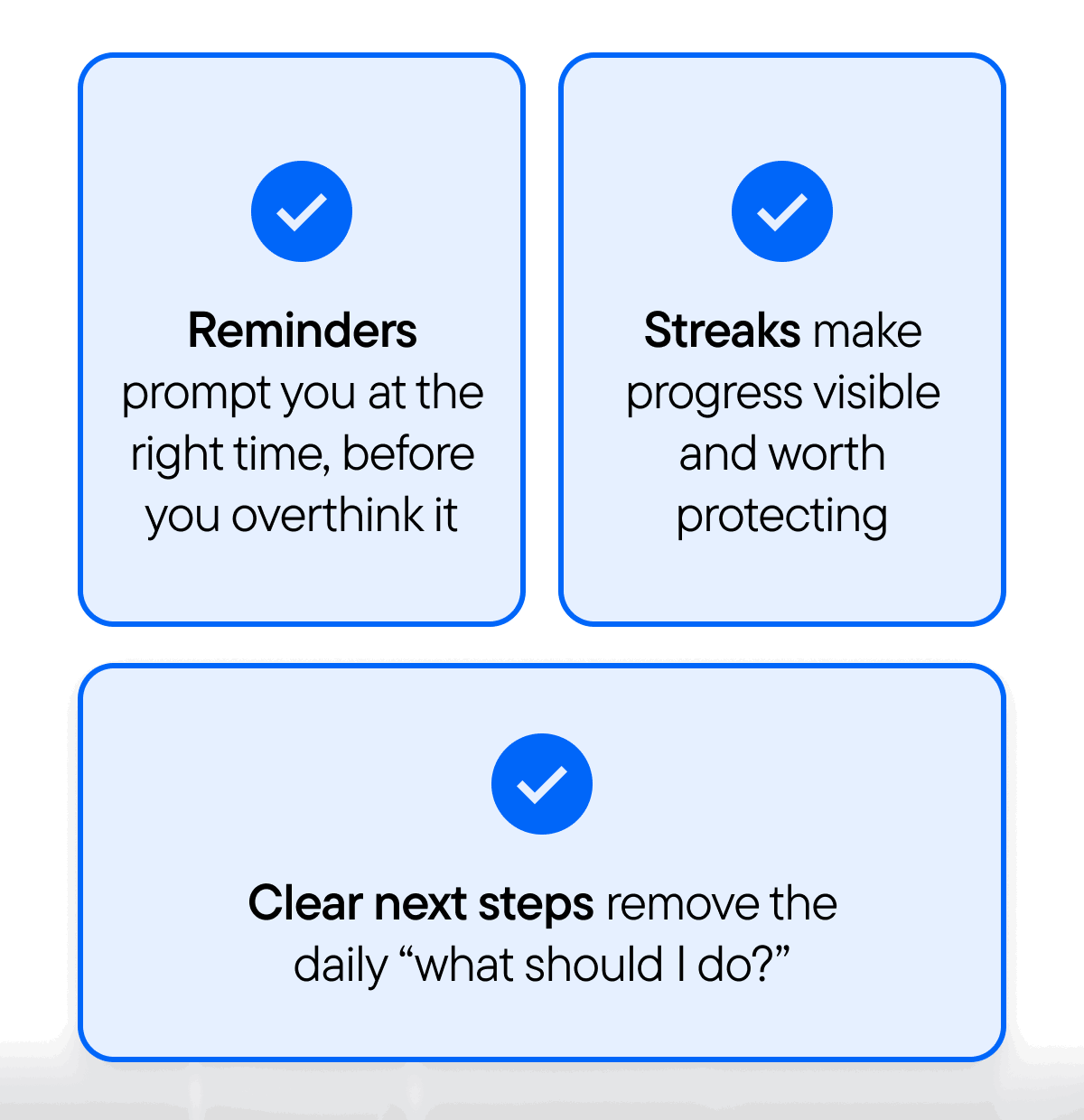 clear next steps