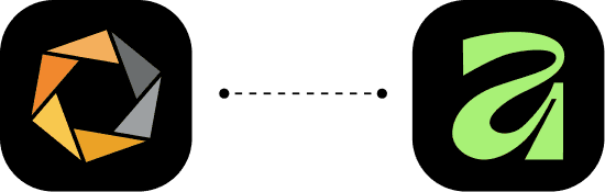 Nik collection 8 and Affinity logos