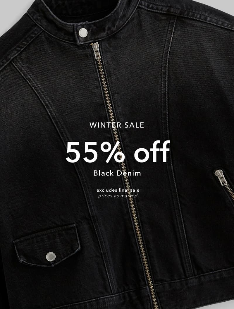 Winter Sale: 55% off Black Denim