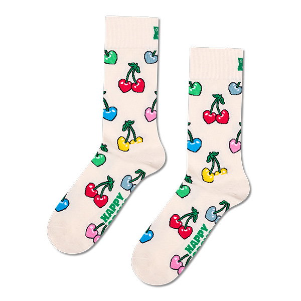 Cherry Heart Sock