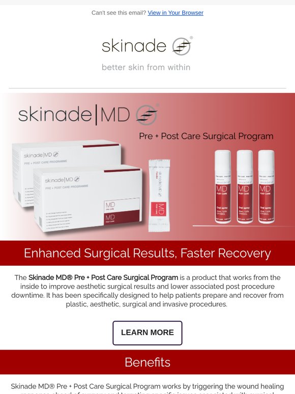 Skinade: Enhance Surgical Recovery with Skinade MD® Pre + Post Care ...