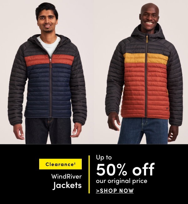 Clearance‡ WindRiver Jackets Up to 50% off our original price 