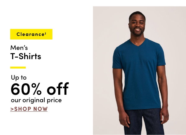 Clearance‡ Men's T-shirts Up to 60% off 