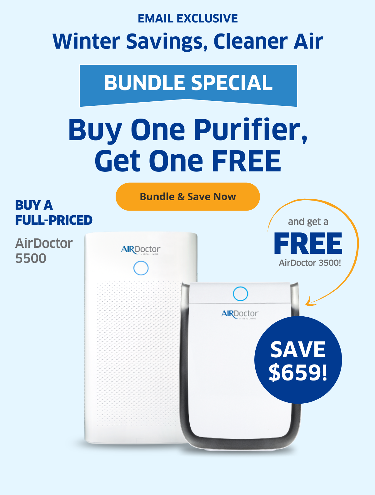 Winter Savings, Cleaner Air | Bundle Special | Buy One Purifier, Get One Free | Bundle & Save Now