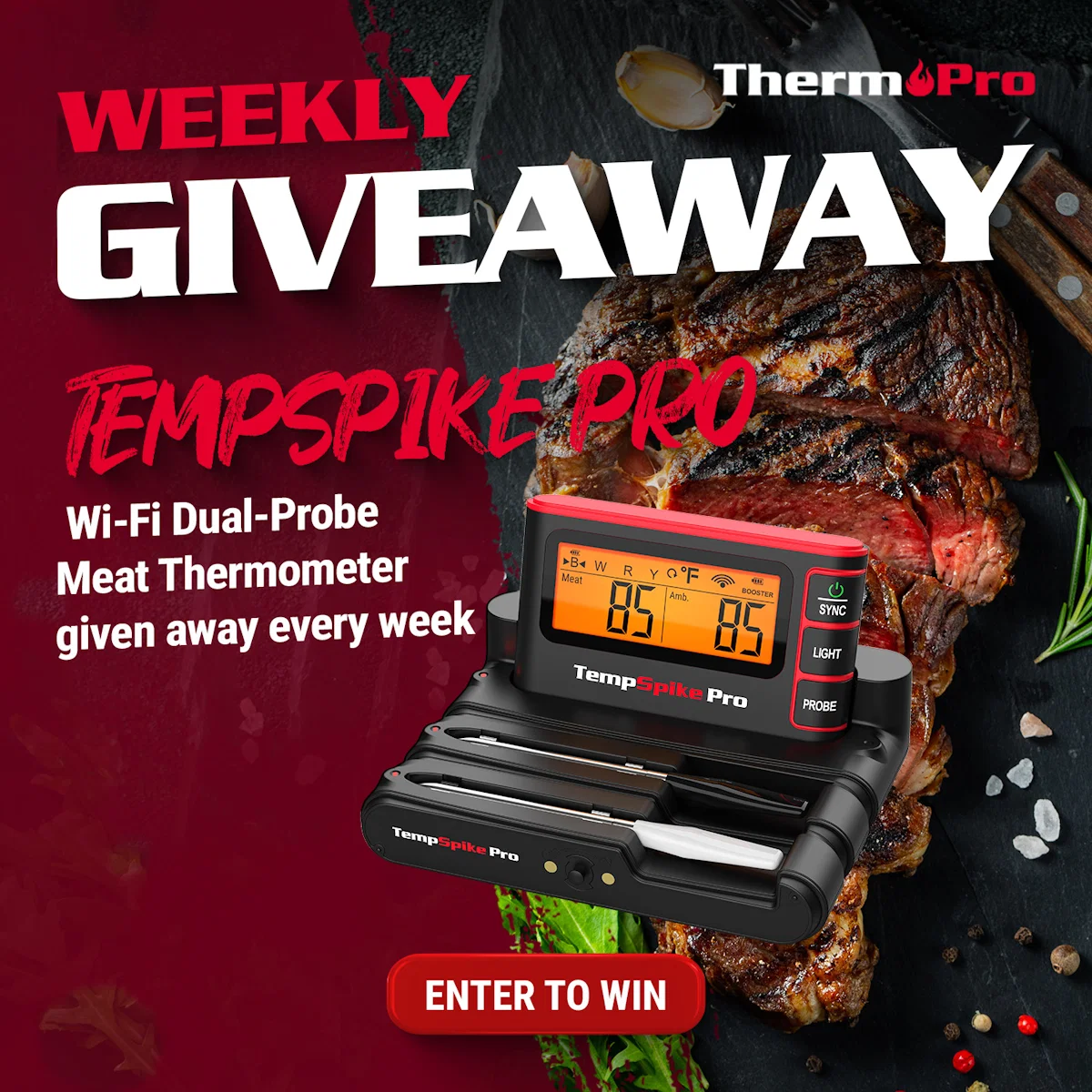 weekly lightning giveaway thermoPro