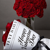 Valentine's Red Heart Roses Bouquet