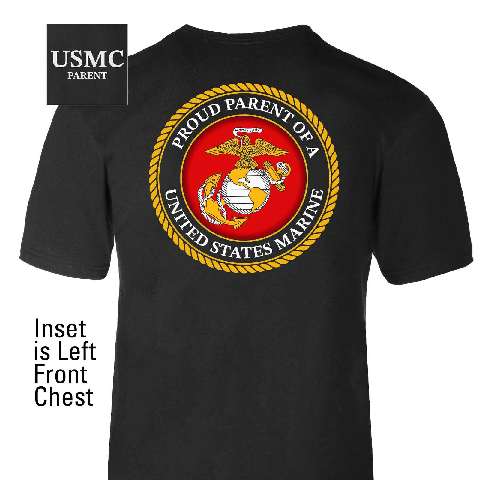 Image of USMC Seal Proud Parent T-shirt