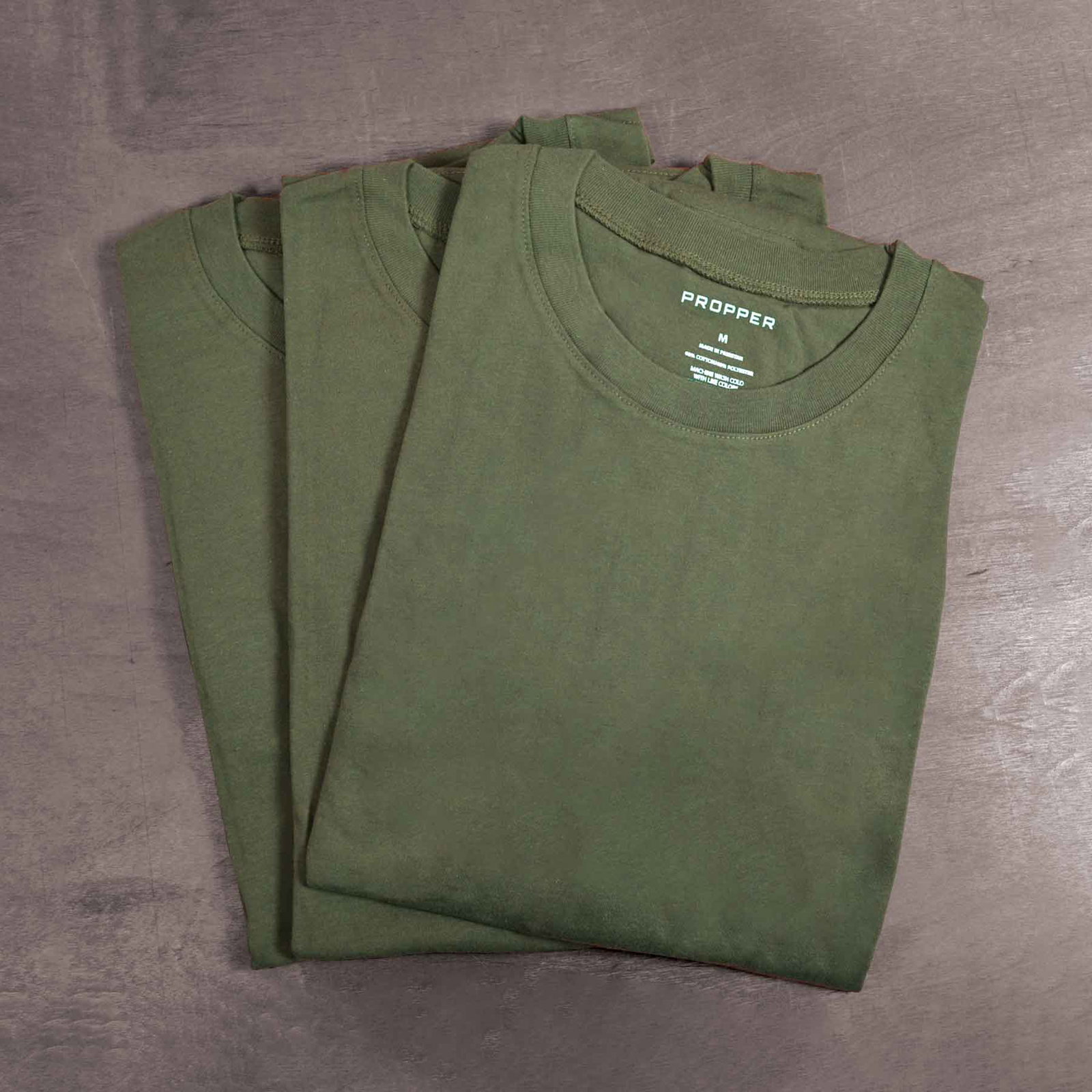 Image of Pack Of 3 OD Green T-Shirts