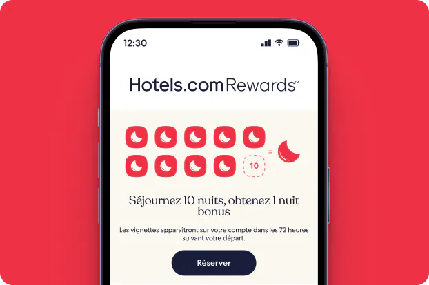 Obtenez 1 nuit bonus chaque fois que vous séjournez 10 nuits.
