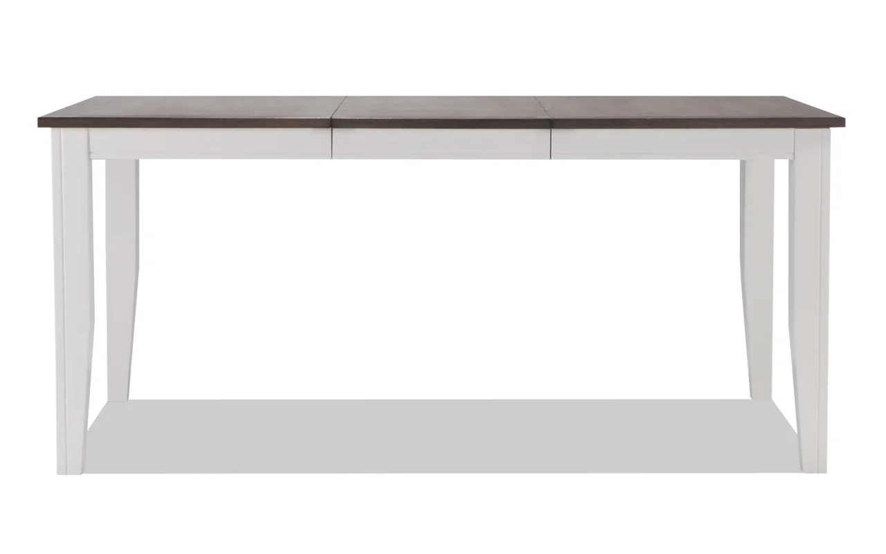 Blake White & Gray Extendable Dining Table