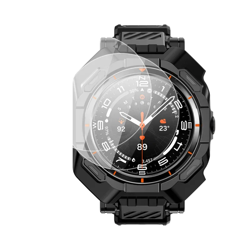 Image of Galaxy Watch7 Ultra UB Pro Wristband Case (47mm) with Glass Screen Protectors