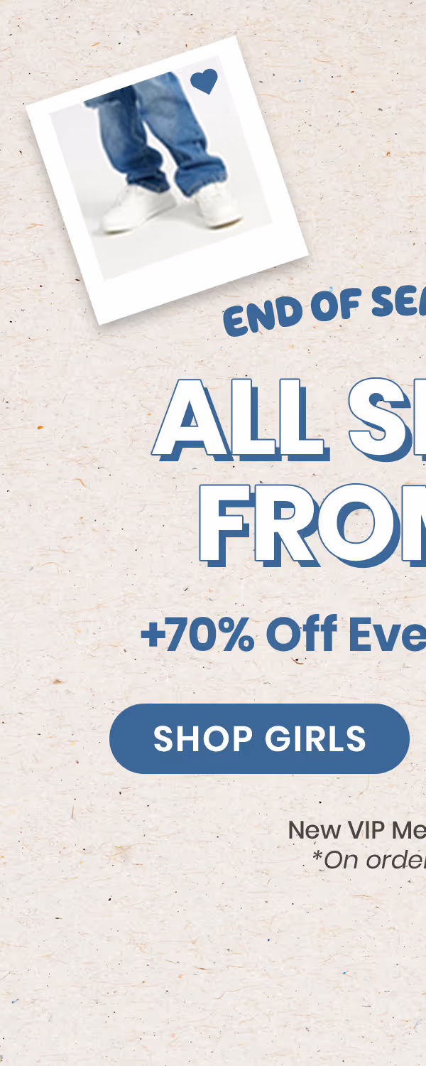 End of Season Sale: Shop Girls' Shoes from $5 + 70% Off Everything Else