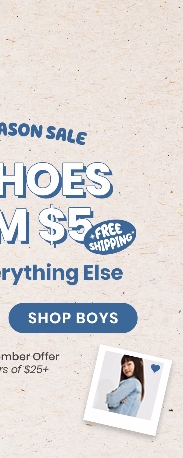 End of Season Sale: Shop Boys' Shoes from $5 + 70% Off Everything Else