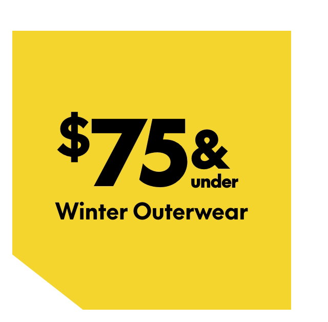 Winter Outerwear $75 & under