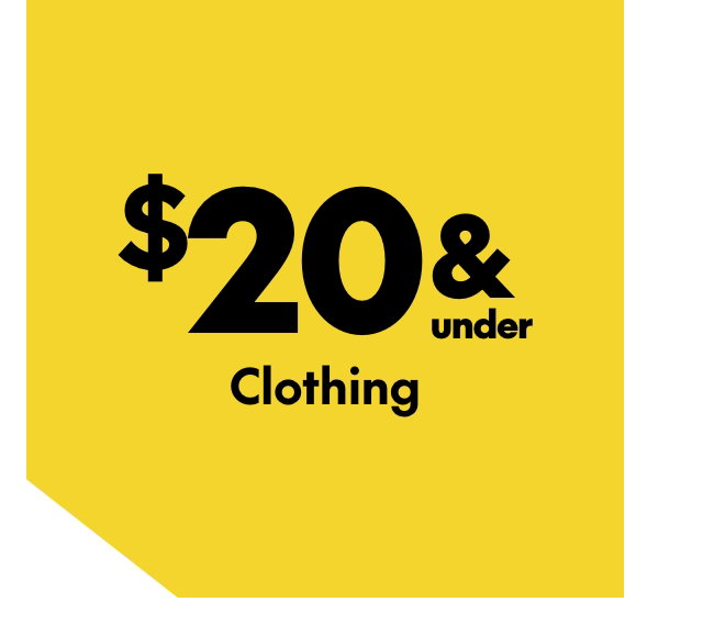 Clothing $20 & under