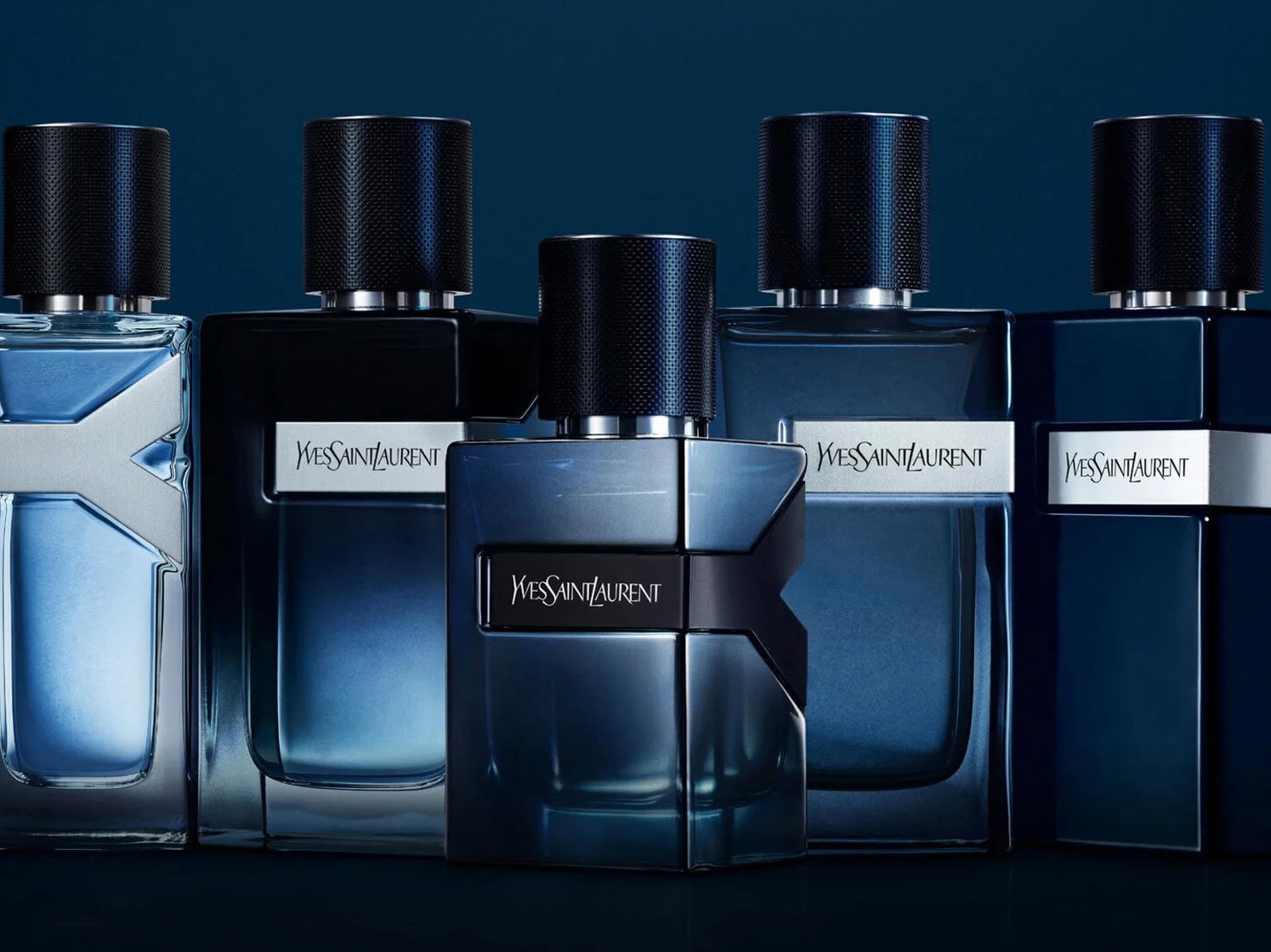 A selection of men's YSL fragrances