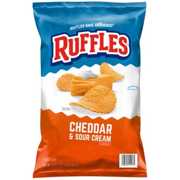 Frito Lay Ruffles Cheddar & Sour Cream Potato Chips