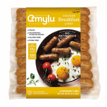 Amylu Chicken Breakfast Sausage Links