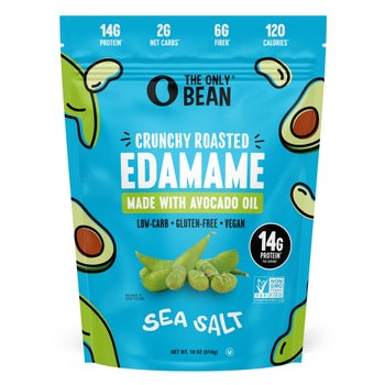 The Only Bean Crunchy Roasted Sea Salt Edamame with Avocado Oil