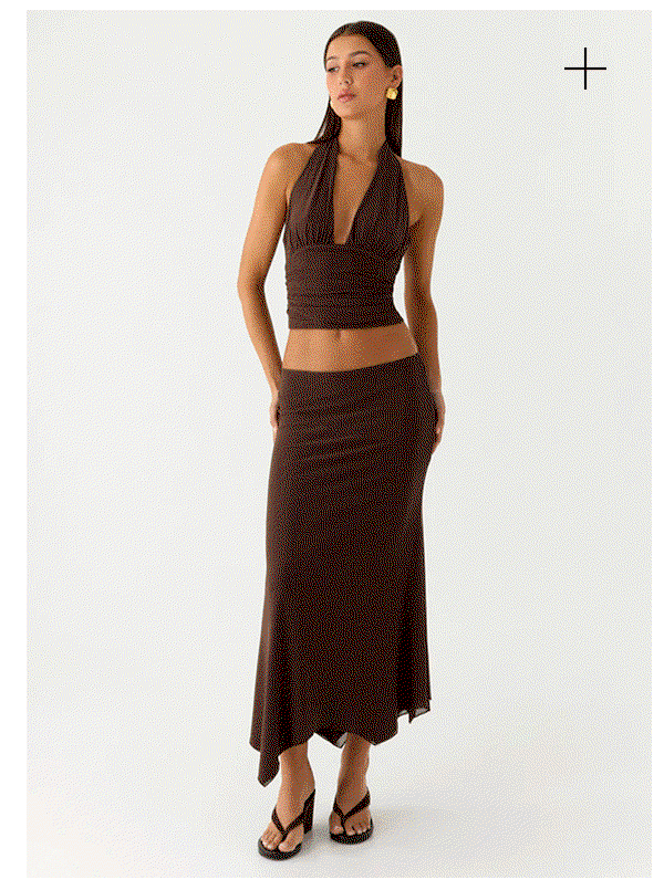 Kerrie Halter Top - Chocolate