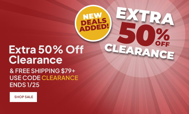 Extra 50% Off Clearance