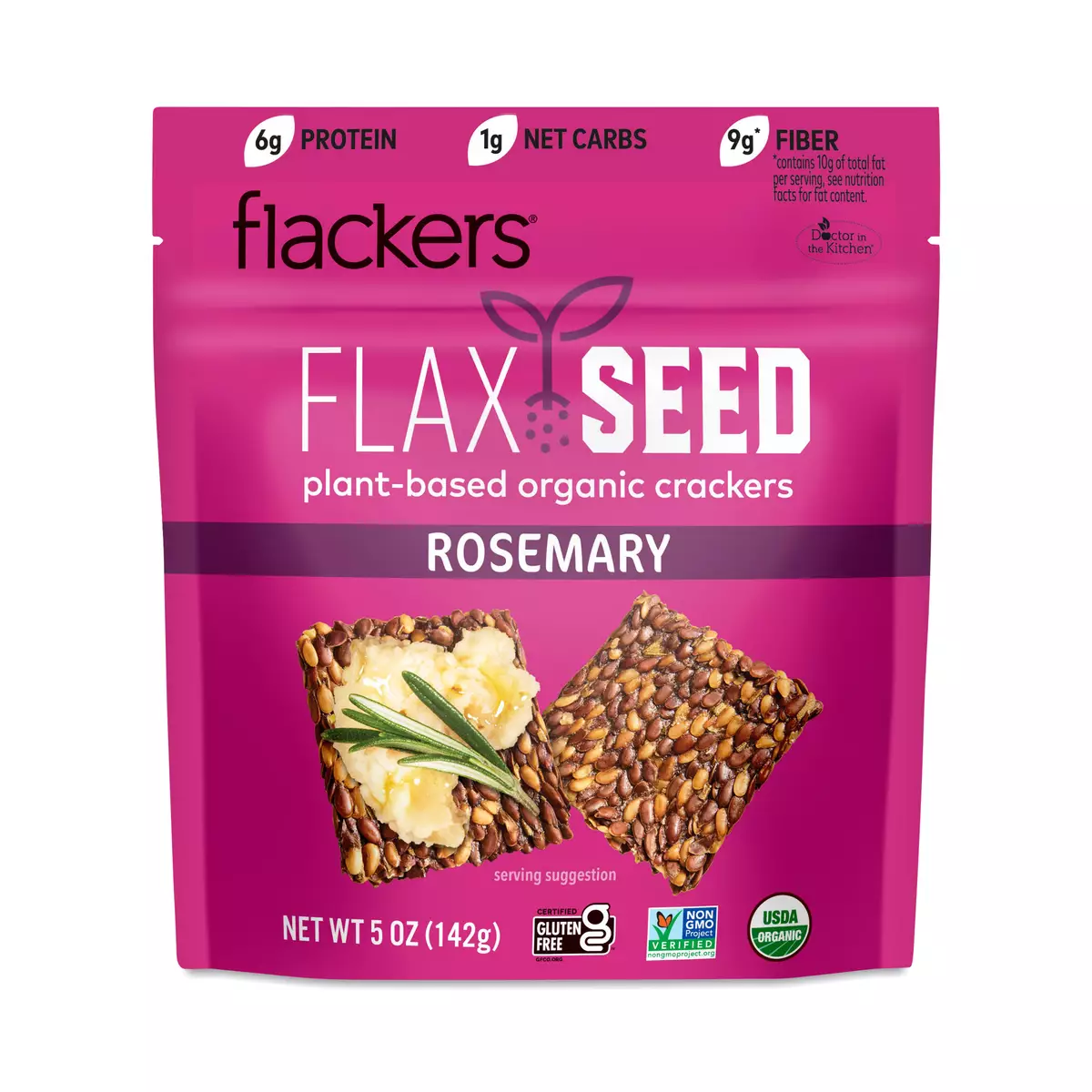 Flackers - Rosemary Flax Seed Crackers