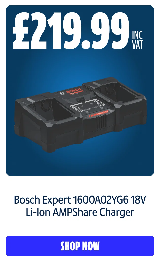 Bosch Professional EXPERT EXAL18V2-320 Ultra-Fast Parallel Charger. Only £219.99 inc VAT. Shop Now