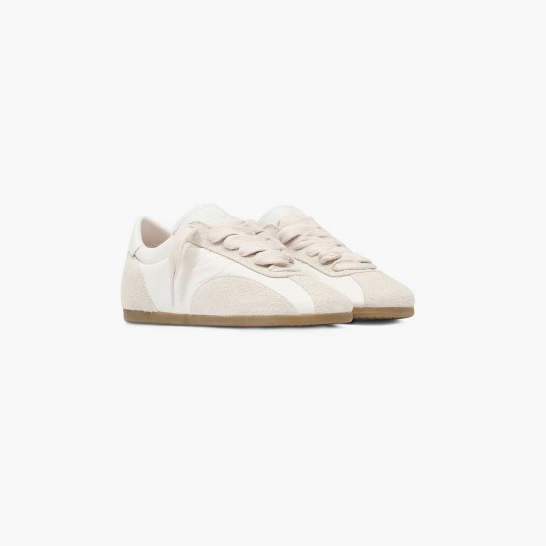 Low-Pro Leather Suede - Flat White Grey