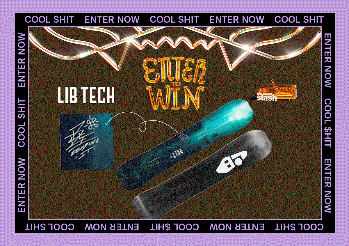 Enter to Win a Signed Travis Rice Pro Model Lib Tech