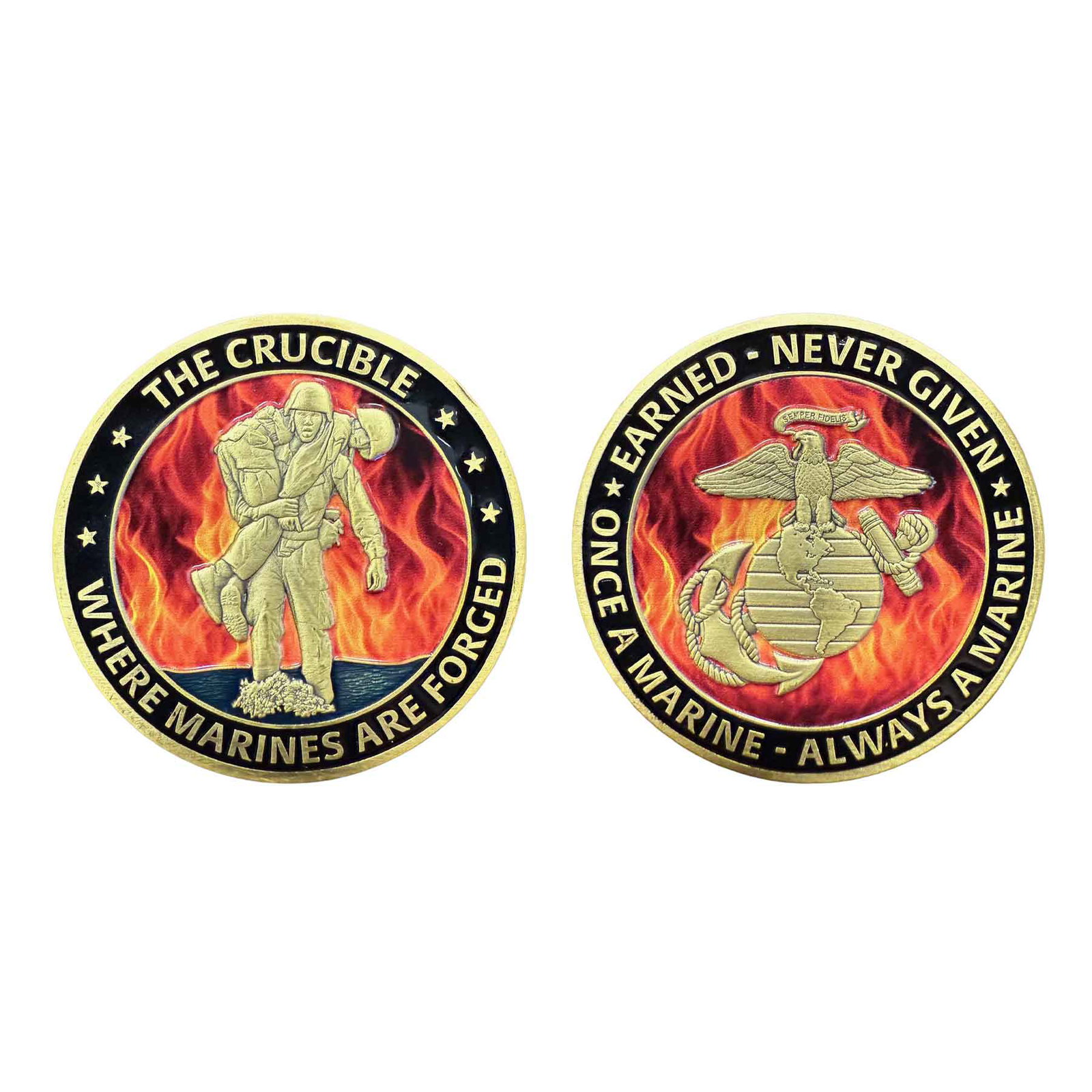 Image of USMC "The Crucible" Challenge Coin