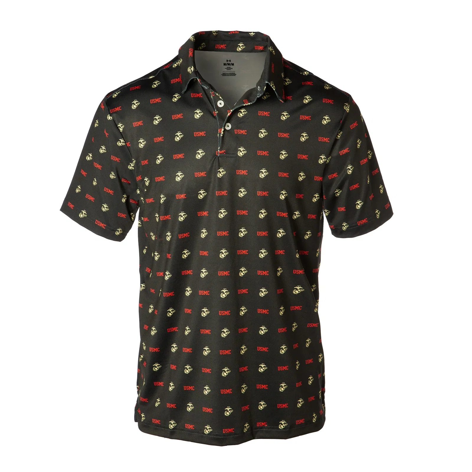 Image of Under Armour USMC EGA Black Polo