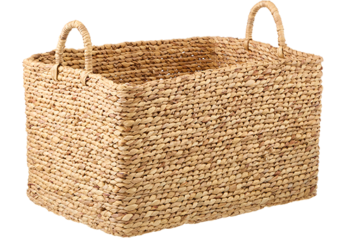 The Container Store Callan Water Hyacinth Blanket Basket