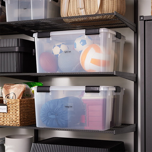 Clear Weathertight Totes