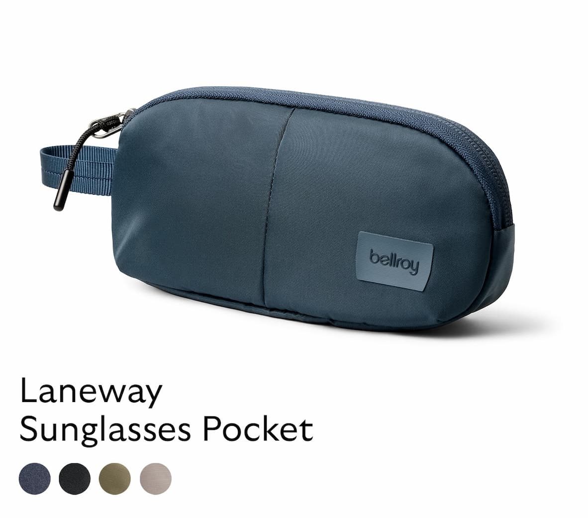 Bellroy Laneway: Astuccio Occhiali Da Sole Imbottito Con Divisorio E Tasca Per Panno - Colore SeaKelp - copertina