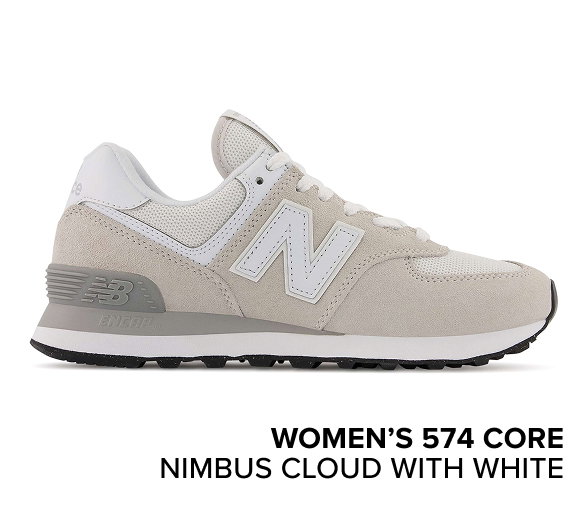 women’s 574 Core NIMBUS CLOUD with WHITE