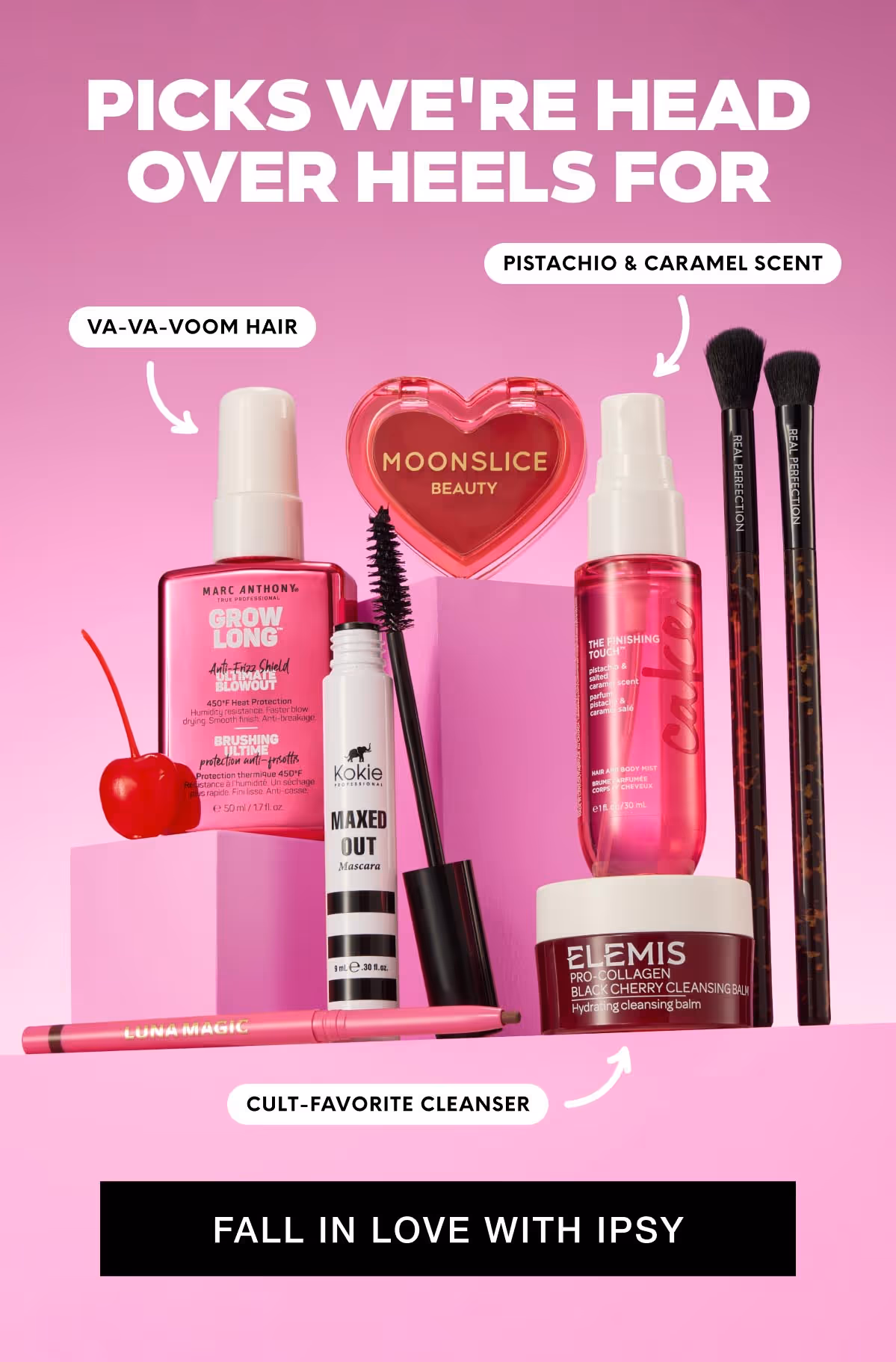 PICKS WE'RE HEAD OVER HEELS FOR | VA-VA VOOM HAIR | PISTACHIO & CARAMEL SCENT | CUL-FAVORITE CLEANSER | FALL IN LOVE WITH IPSY