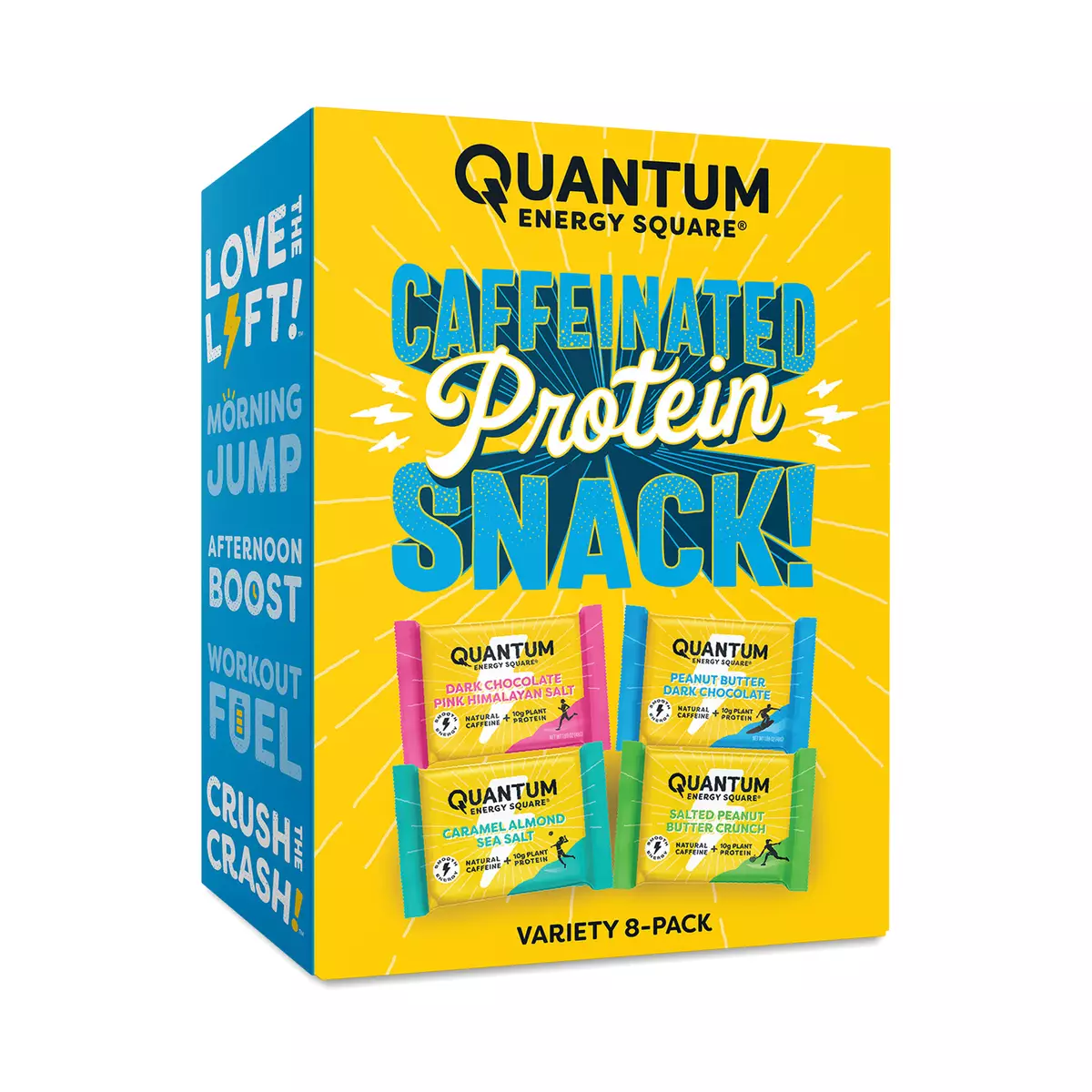Caffeine & Protein Bars, Variety Pack