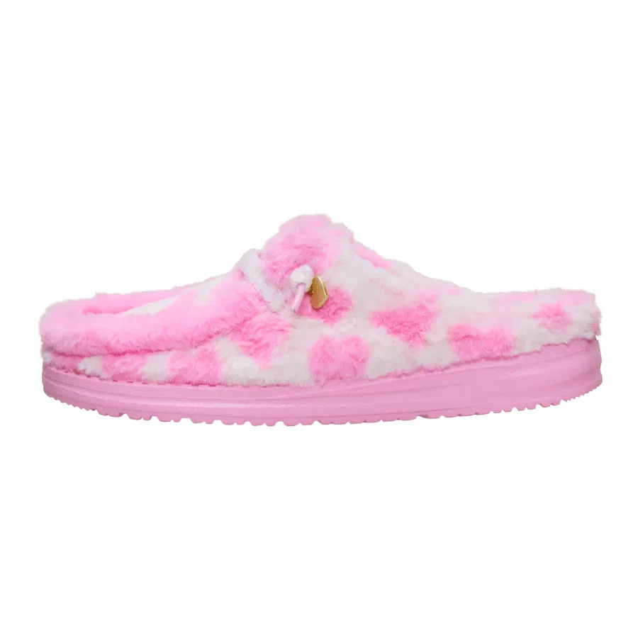 Image of Wendy Slipper Hearts - Pink/White