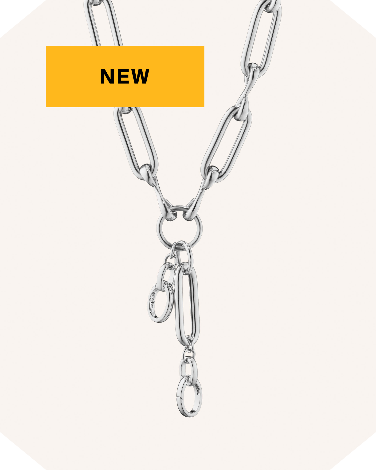 Sterling Silver Infinity Classic Link "Design Your Own" Necklace