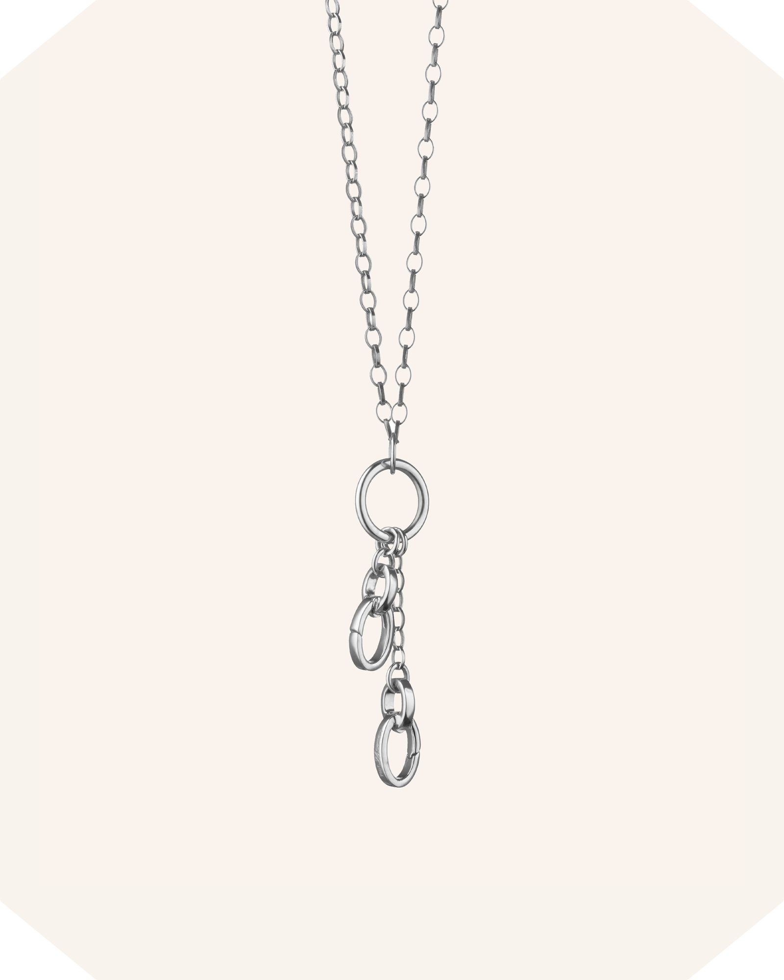 18" "Design Your Own" Short Charm Chain Necklace, 2 Charm Stations
