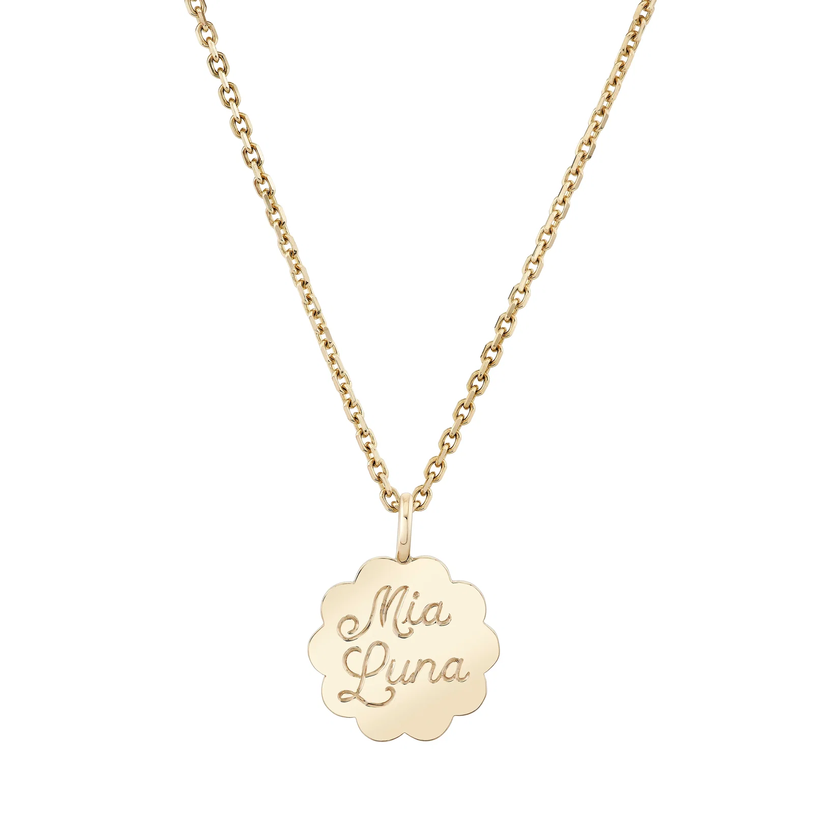 Image of Scalloped Edge Pendant